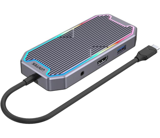 UNITEK uHUB S7+ 7-in-1 USB-C D1029A - 675478 - zdjęcie 3